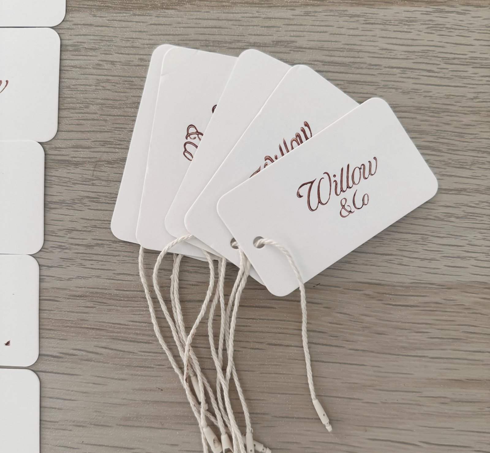 Les étiquettes Willow & Co